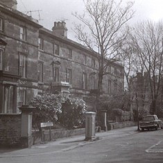 Houses (now demolished) on Broomhall Place, early 1970s. | Photo: Edward Mace