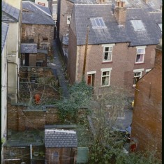 Broomhall yards and rooftops, December 1978 | Photo: Tony Allwright