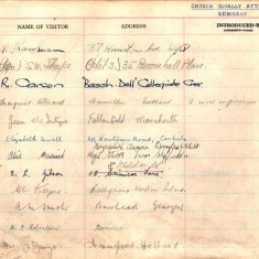 St Andrew's Church Visitor Book: 1948-1955 | Photo: St Andrews URC Church