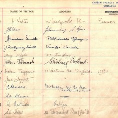 St Andrew's Church Visitor Book: 1948-1955 | Photo: St Andrews URC Church