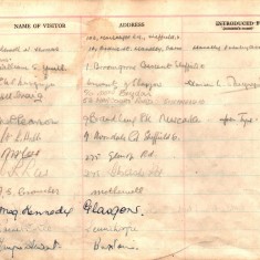 St Andrew's Church Visitor Book: 1948-1955 | Photo: St Andrews URC Church